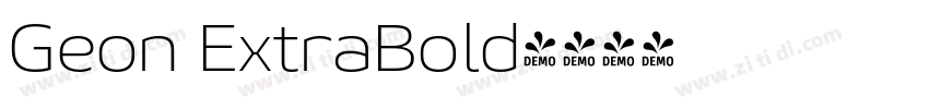 Geon ExtraBold字体转换